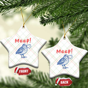 Meep Woodcock Ceramic Ornament Cute Bird Meme TS14 Print Your Wear