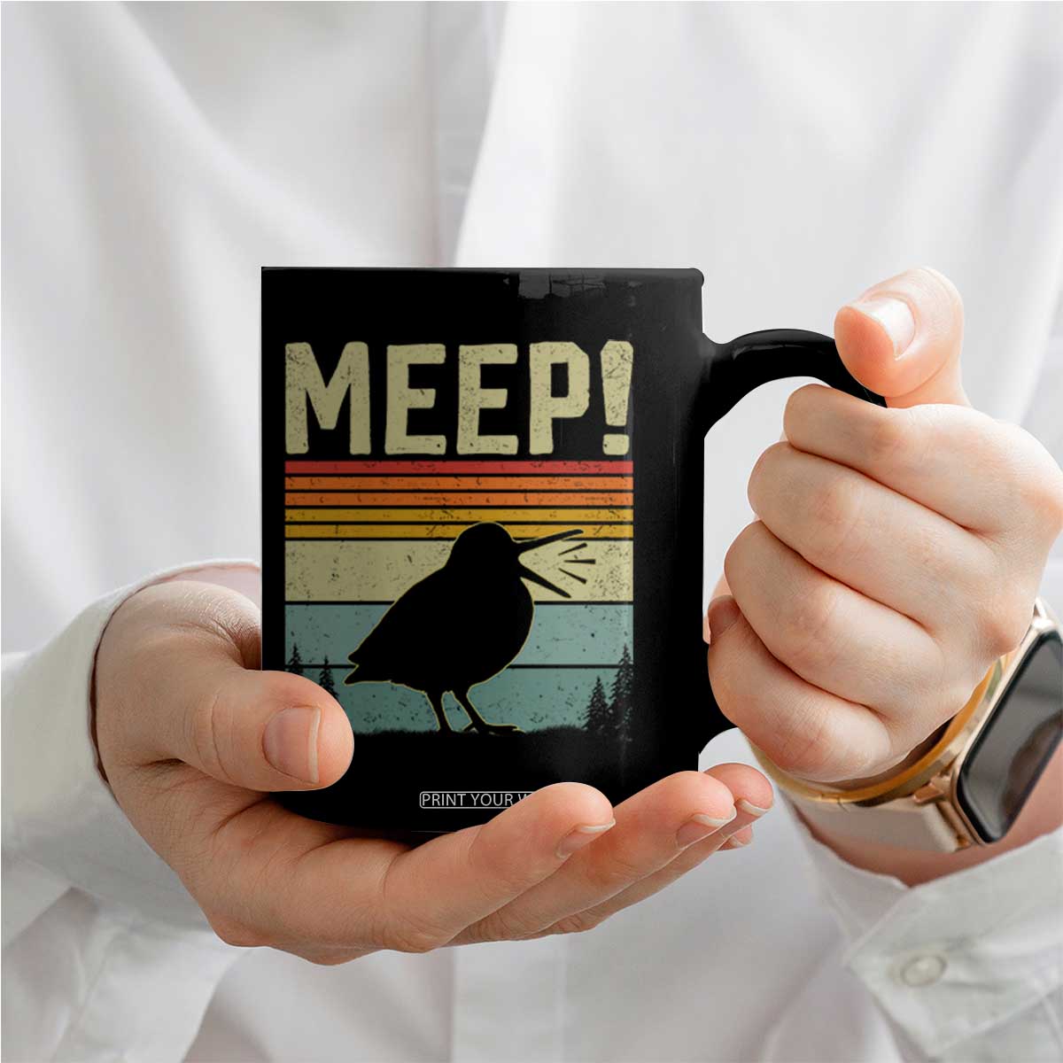 Meep Woodcock Coffee Mug Funny Nature Lover TS14 Print Your Wear