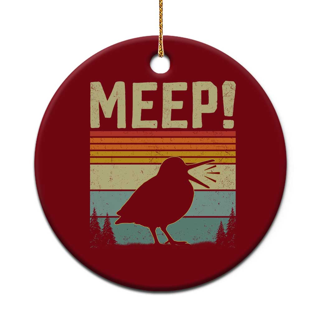 Meep Woodcock Ceramic Ornament Funny Nature Lover TS14 1pc Red Print Your Wear