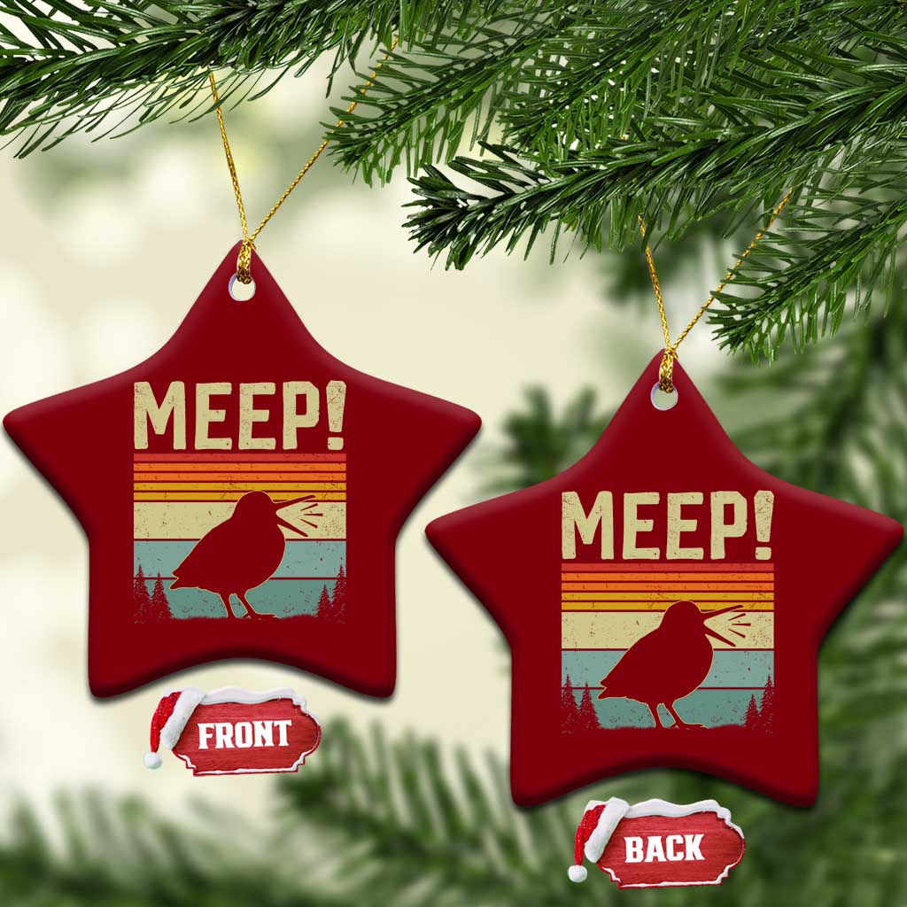 Meep Woodcock Ceramic Ornament Funny Nature Lover TS14 Print Your Wear
