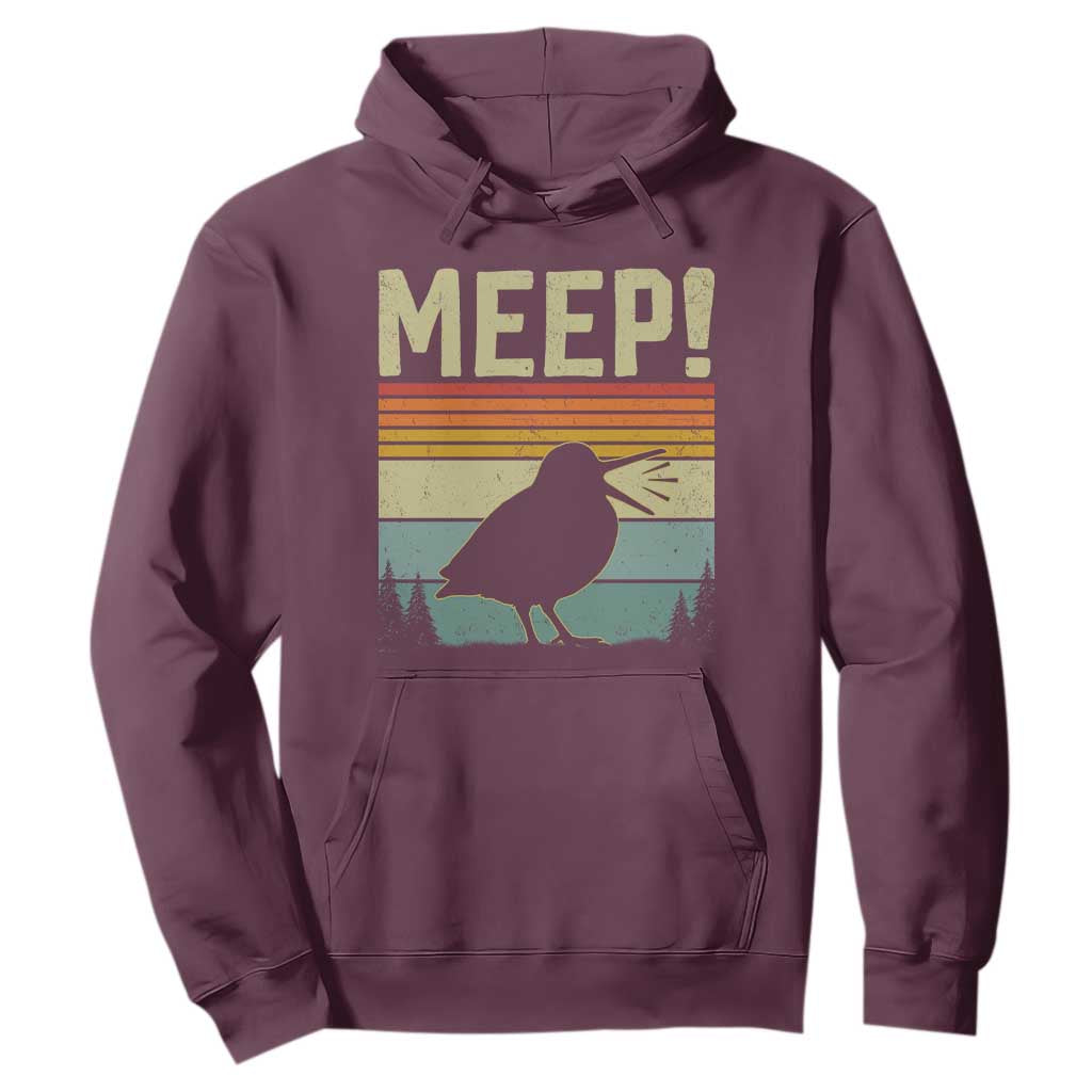 Meep Woodcock Hoodie Funny Nature Lover TS14 Maroon Print Your Wear