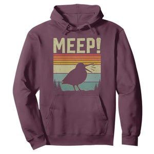 Meep Woodcock Hoodie Funny Nature Lover TS14 Maroon Print Your Wear