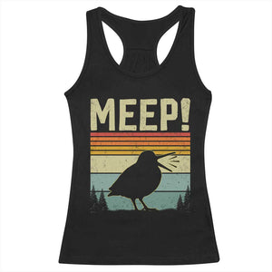 Meep Woodcock Racerback Tank Top Funny Nature Lover TS14 Black Print Your Wear
