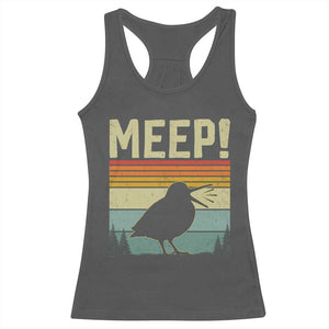 Meep Woodcock Racerback Tank Top Funny Nature Lover TS14 Dark Heather Print Your Wear