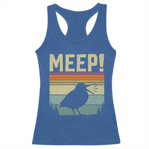 Meep Woodcock Racerback Tank Top Funny Nature Lover TS14 Royal Blue Print Your Wear