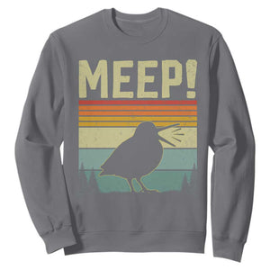 Meep Woodcock Sweatshirt Funny Nature Lover TS14 Charcoal Print Your Wear