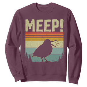 Meep Woodcock Sweatshirt Funny Nature Lover TS14 Maroon Print Your Wear