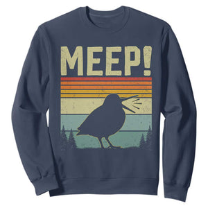 Meep Woodcock Sweatshirt Funny Nature Lover TS14 Navy Print Your Wear