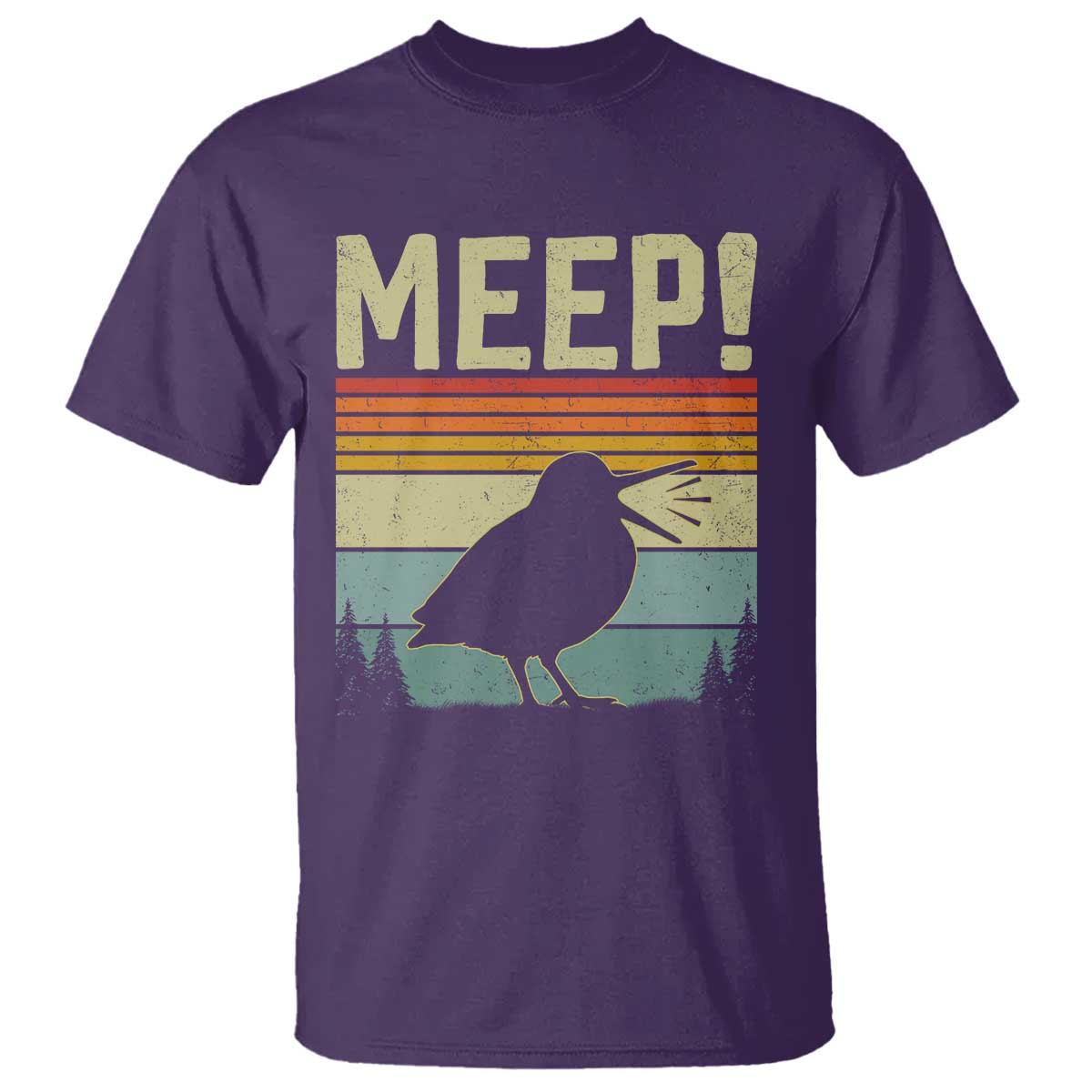Meep Woodcock T Shirt Funny Nature Lover TS14 Purple Print Your Wear