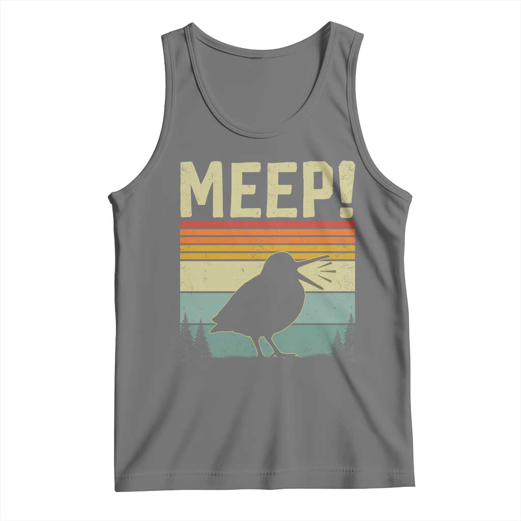 Meep Woodcock Tank Top Funny Nature Lover TS14 Black Heather Print Your Wear