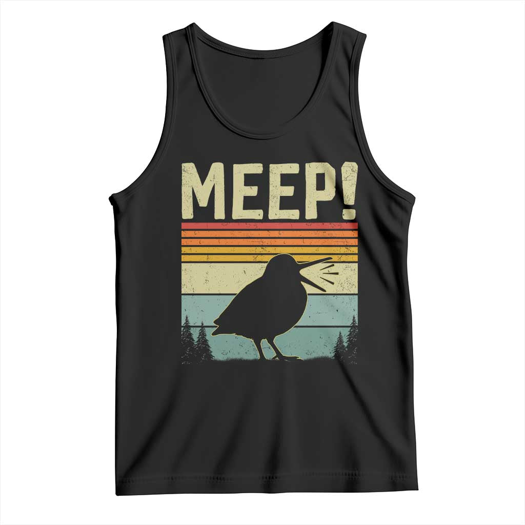 Meep Woodcock Tank Top Funny Nature Lover TS14 Black Print Your Wear