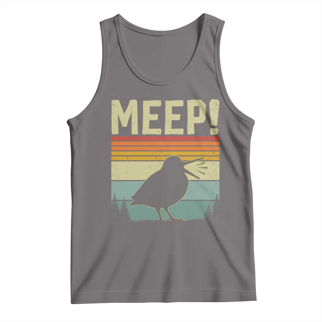 Meep Woodcock Tank Top Funny Nature Lover TS14 Deep Heather Print Your Wear