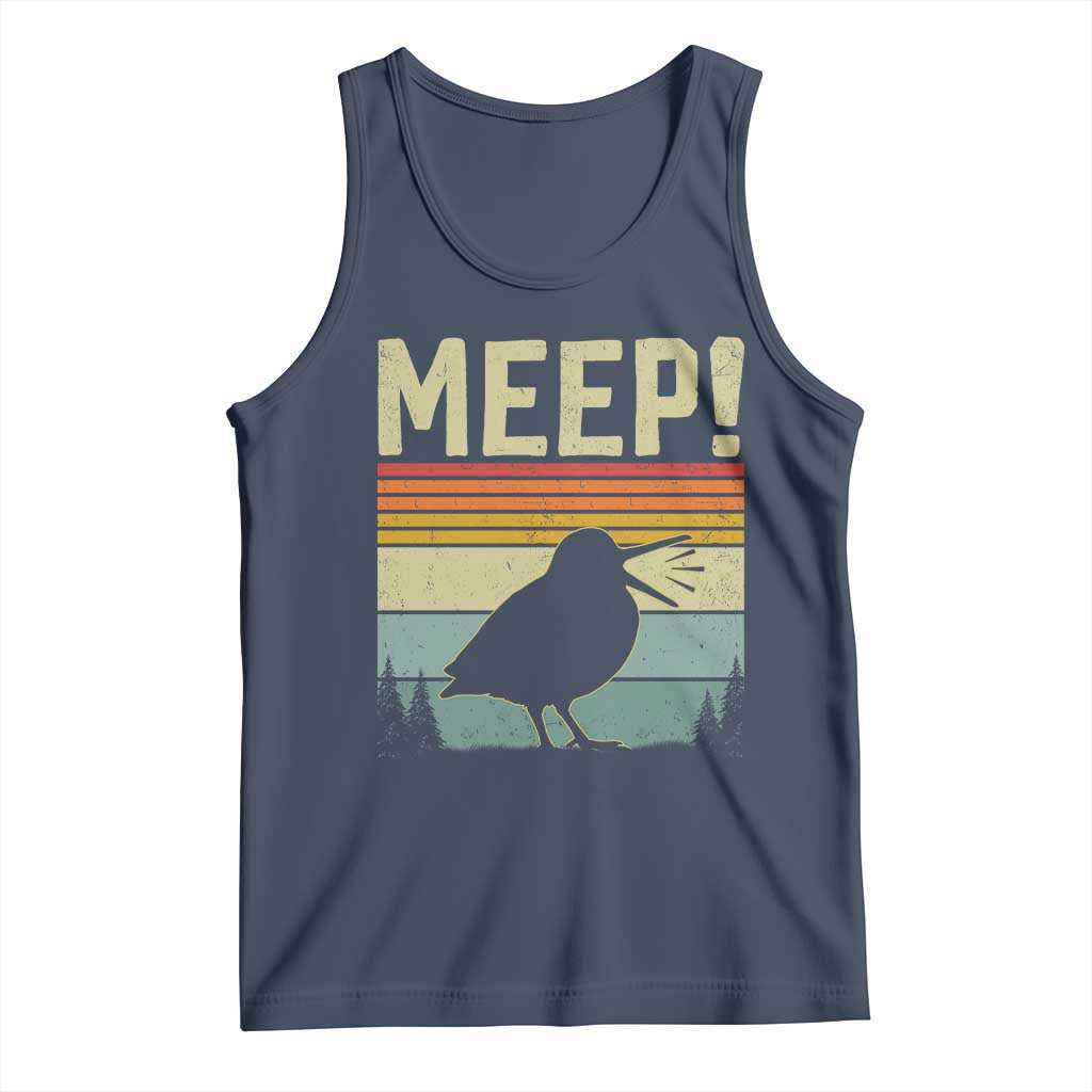 Meep Woodcock Tank Top Funny Nature Lover TS14 Navy Print Your Wear