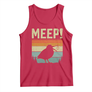 Meep Woodcock Tank Top Funny Nature Lover TS14 Red Print Your Wear