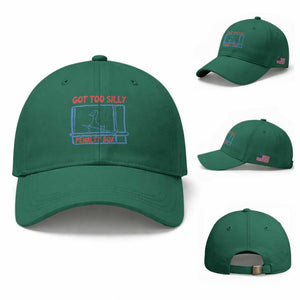 Hockey Got Too Silly Penalty Box Baseball Cap Silly Goose Meme TS14 Baseball Cap Universal Fit Irish Green Print Your Wear