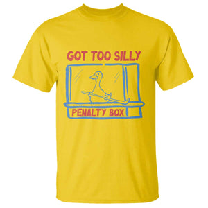 Hockey Got Too Silly Penalty Box T Shirt Silly Goose Meme TS14 Daisy Print Your Wear
