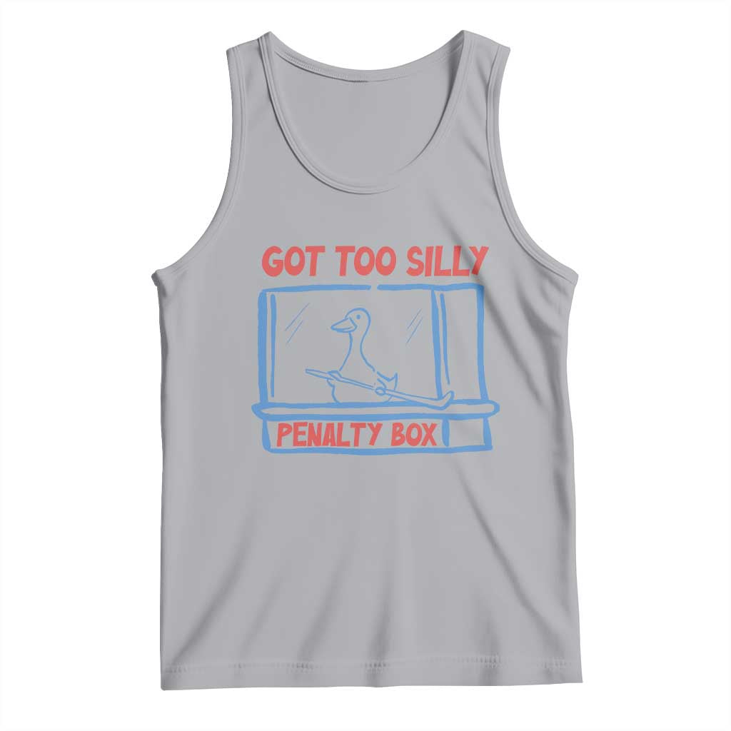 Hockey Got Too Silly Penalty Box Tank Top Silly Goose Meme TS14 Athletic Heather Print Your Wear
