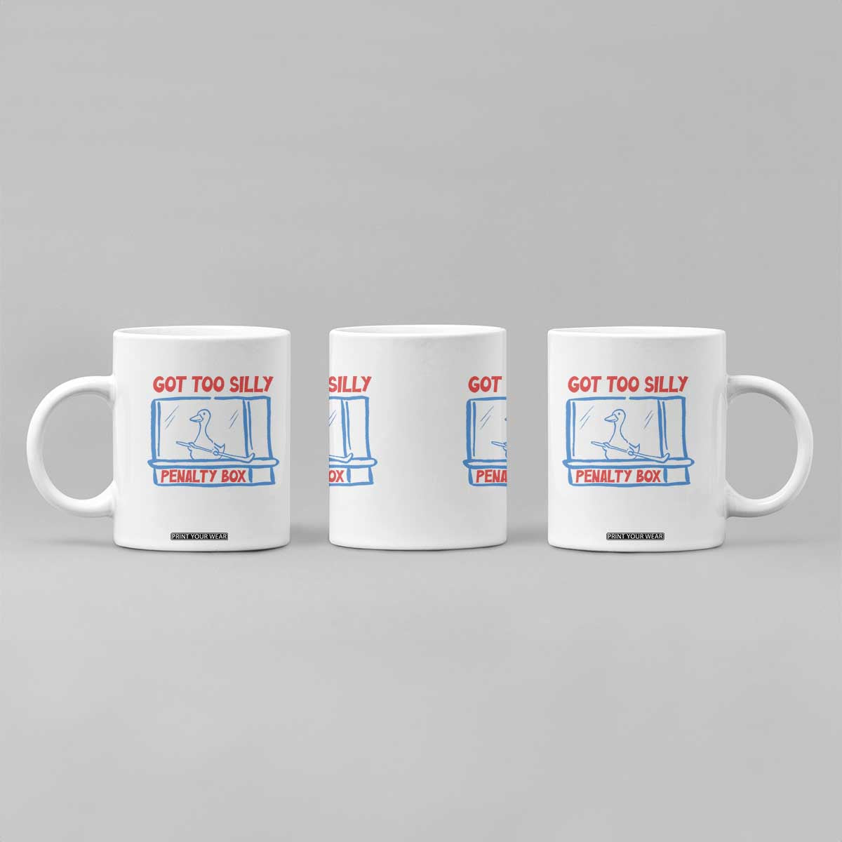 Hockey Got Too Silly Penalty Box Coffee Mug Silly Goose Meme TS14 Print Your Wear
