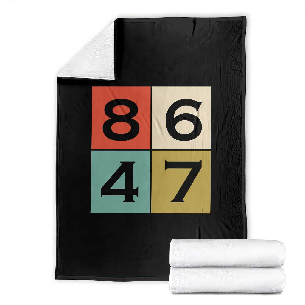 Retro Vintage 8647 Throw Blanket Classic Vintage 80s Style TS14 Black Print Your Wear