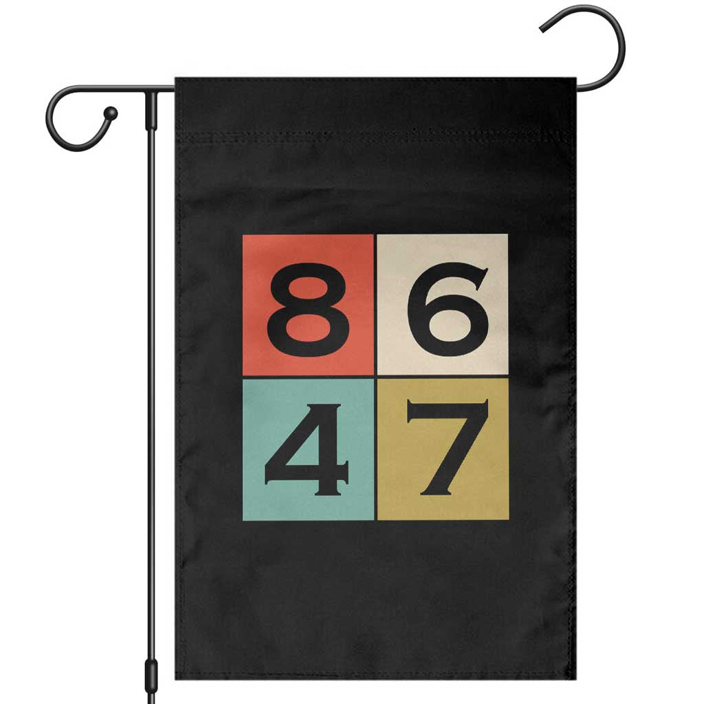 Retro Vintage 8647 Garden Flag Classic Vintage 80s Style TS14 Black Print Your Wear