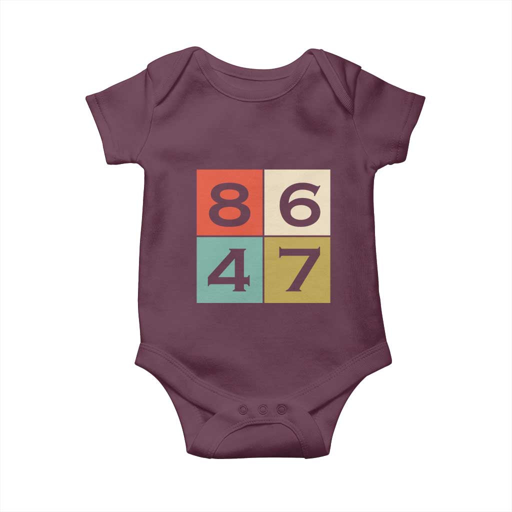 Retro Vintage 8647 Baby Onesie Classic Vintage 80s Style TS14 Maroon Print Your Wear