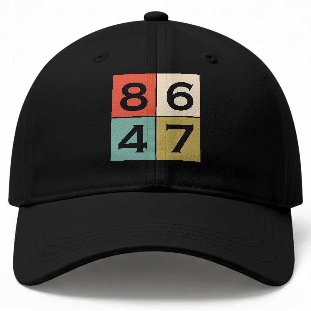 Retro Vintage 8647 Baseball Cap Classic Vintage 80s Style TS14 Print Your Wear