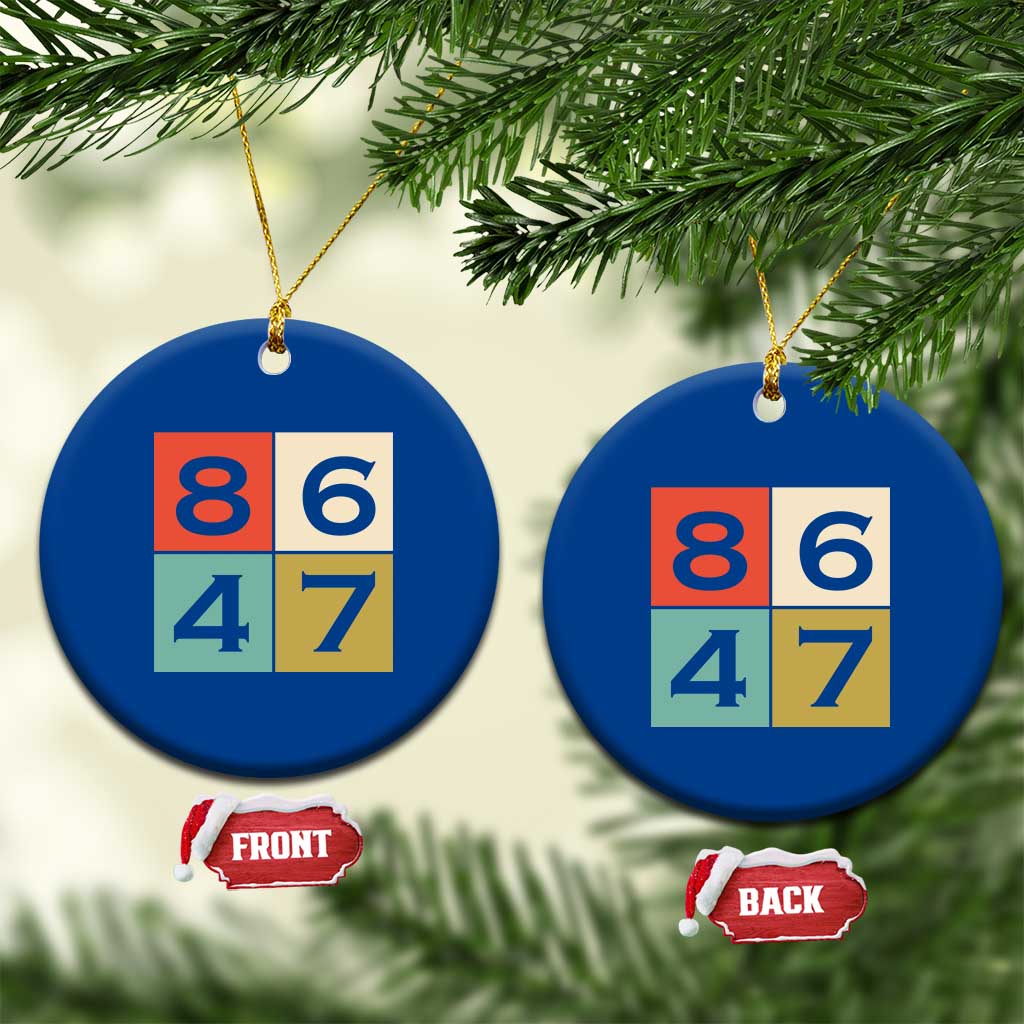 Retro Vintage 8647 Ceramic Ornament Classic Vintage 80s Style TS14 1pc Blue Print Your Wear
