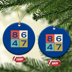 Retro Vintage 8647 Ceramic Ornament Classic Vintage 80s Style TS14 1pc Blue Print Your Wear