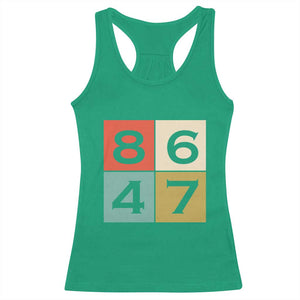 Retro Vintage 8647 Racerback Tank Top Classic Vintage 80s Style TS14 Irish Green Print Your Wear