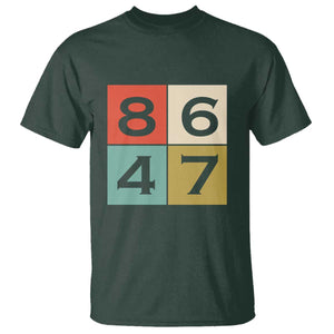 Retro Vintage 8647 T Shirt Classic Vintage 80s Style TS14 Dark Forest Green Print Your Wear