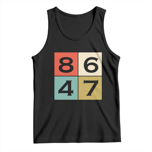 Retro Vintage 8647 Tank Top Classic Vintage 80s Style TS14 Black Print Your Wear