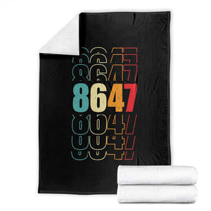 Retro Vintage 8647 Throw Blanket Subtle Anti FDT TS14 Black Print Your Wear