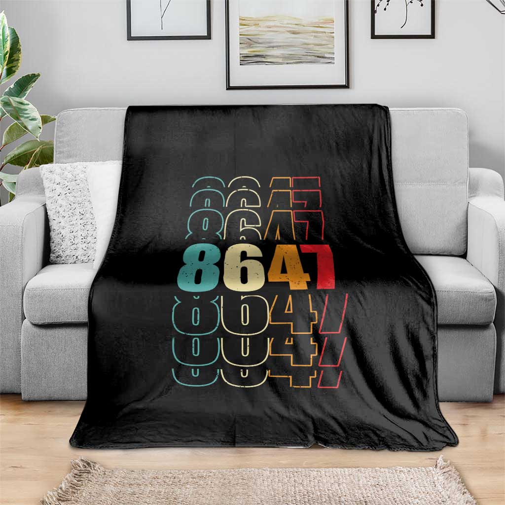 Retro Vintage 8647 Throw Blanket Subtle Anti FDT TS14 Print Your Wear