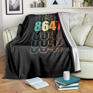 Retro Vintage 8647 Throw Blanket Subtle Anti FDT TS14 Print Your Wear