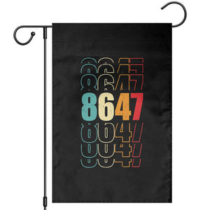 Retro Vintage 8647 Garden Flag Subtle Anti FDT TS14 Black Print Your Wear