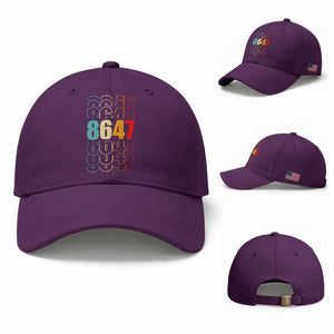 Retro Vintage 8647 Baseball Cap Subtle Anti FDT TS14 Baseball Cap Universal Fit Purple Print Your Wear