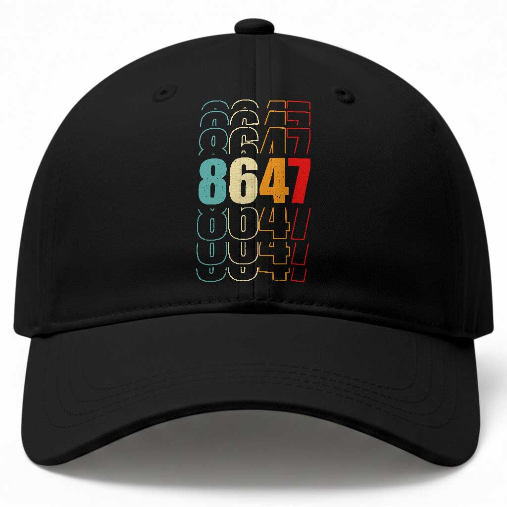 Retro Vintage 8647 Baseball Cap Subtle Anti FDT TS14 Print Your Wear