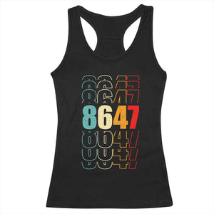 Retro Vintage 8647 Racerback Tank Top Subtle Anti FDT TS14 Black Print Your Wear
