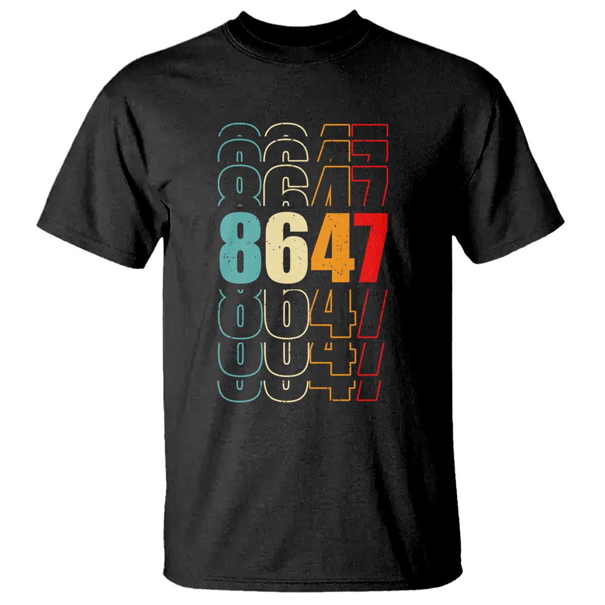 Retro Vintage 8647 T Shirt Subtle Anti FDT TS14 Black Print Your Wear