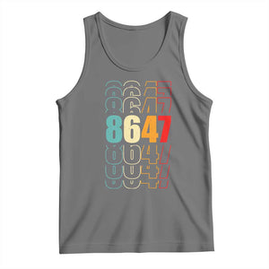 Retro Vintage 8647 Tank Top Subtle Anti FDT TS14 Black Heather Print Your Wear