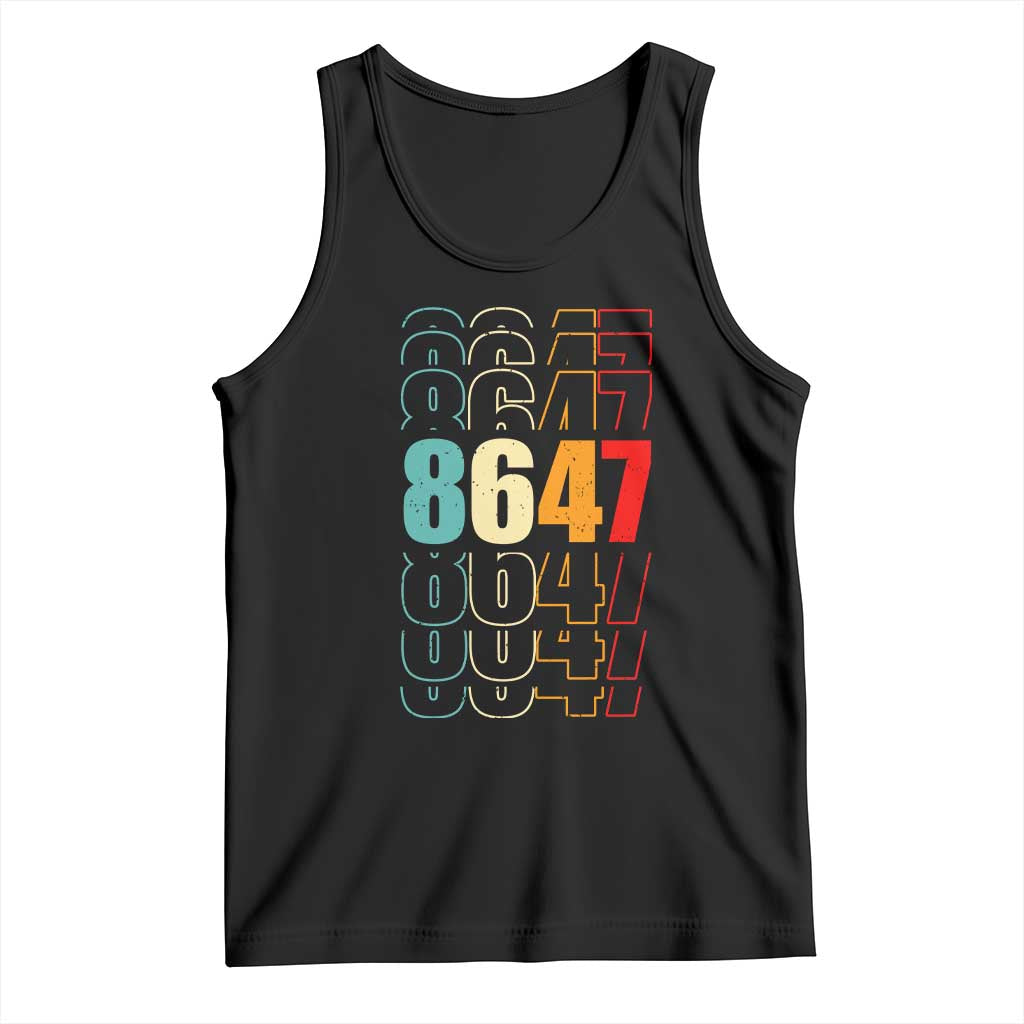 Retro Vintage 8647 Tank Top Subtle Anti FDT TS14 Black Print Your Wear