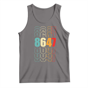 Retro Vintage 8647 Tank Top Subtle Anti FDT TS14 Deep Heather Print Your Wear