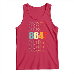 Retro Vintage 8647 Tank Top Subtle Anti FDT TS14 Red Print Your Wear