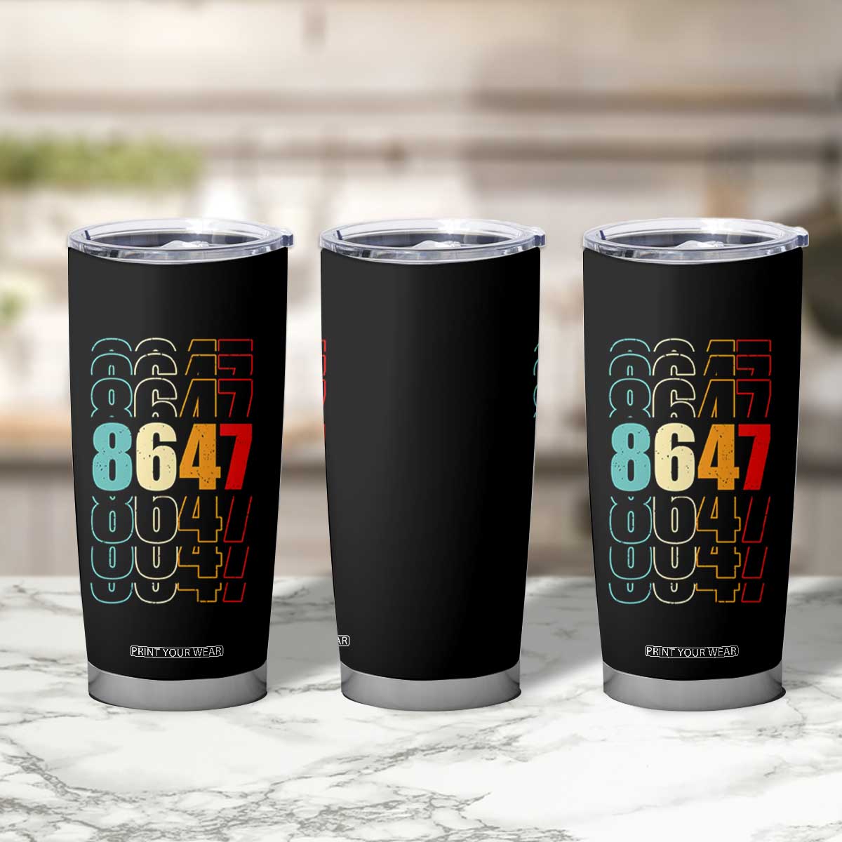Retro Vintage 8647 Tumbler Cup Subtle Anti FDT TS14 Print Your Wear