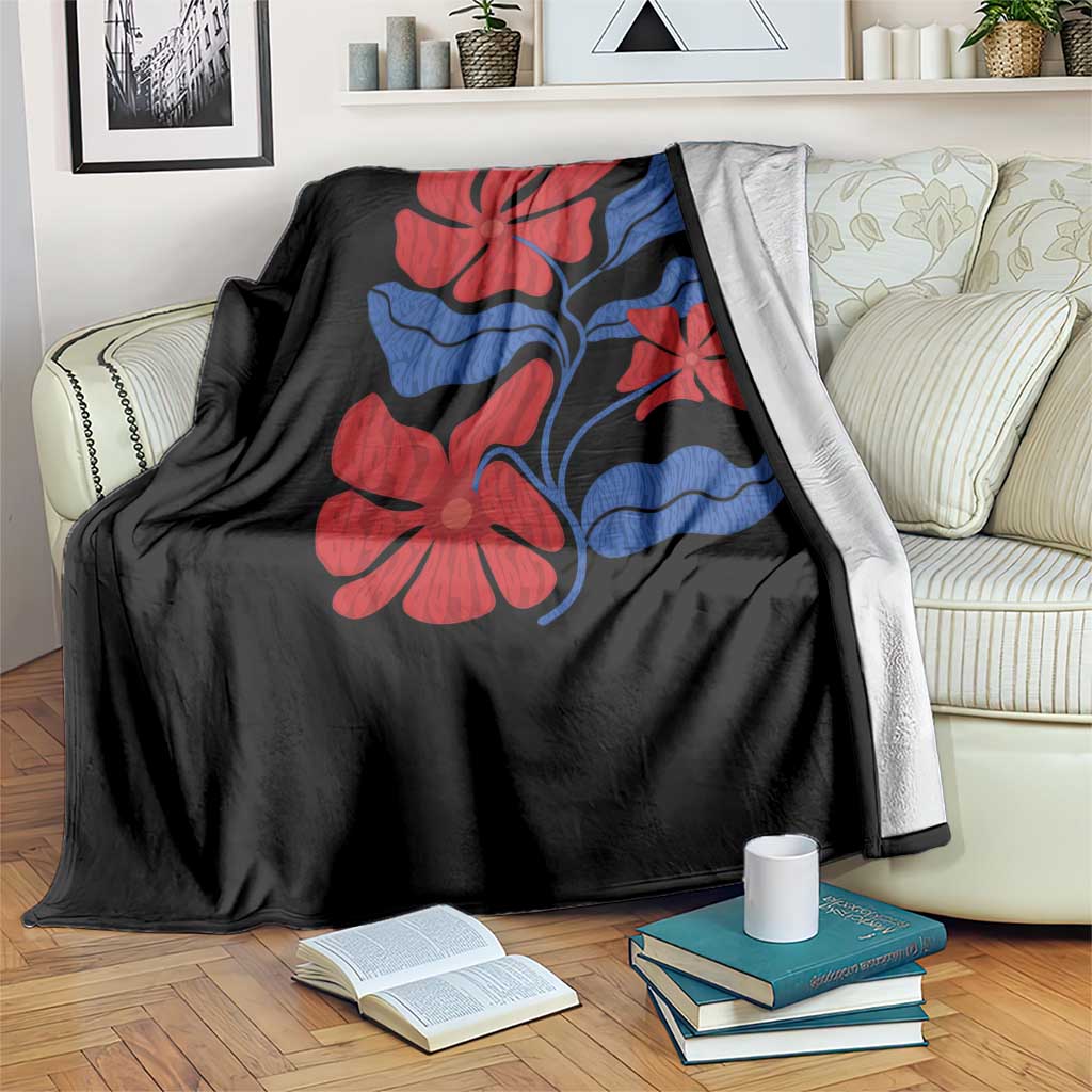 86 47 Boho Floral Matisse Throw Blanket No Kings Oligarchy FDT Political Protest TS14 Print Your Wear