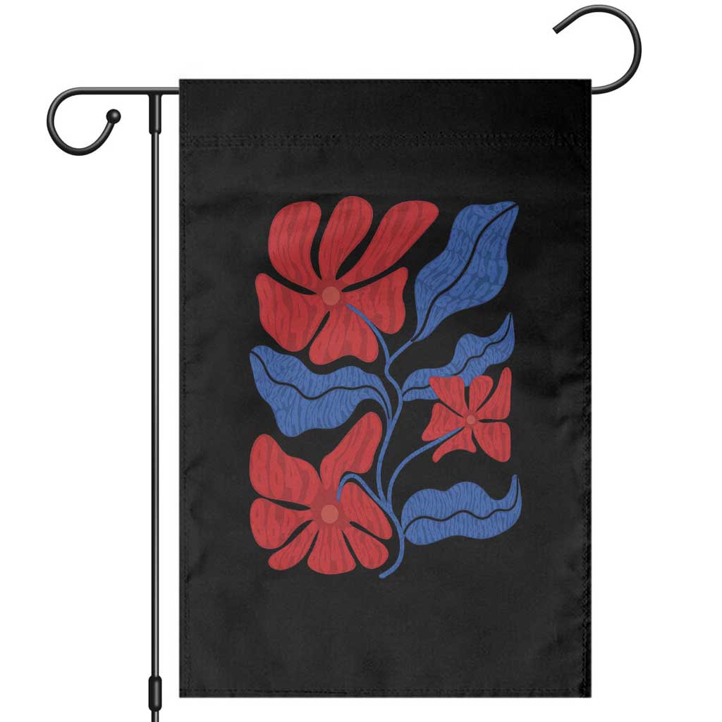 86 47 Boho Floral Matisse Garden Flag No Kings Oligarchy FDT Political Protest TS14 Black Print Your Wear