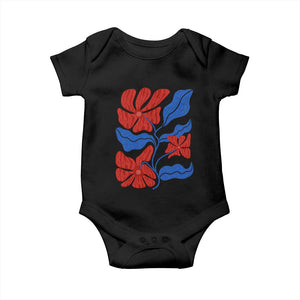 86 47 Boho Floral Matisse Baby Onesie No Kings Oligarchy FDT Political Protest TS14 Black Print Your Wear