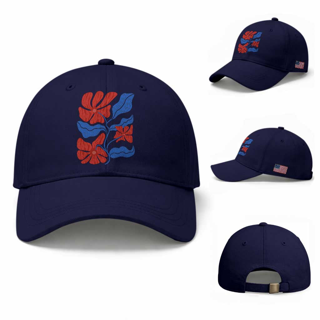 86 47 Boho Floral Matisse Baseball Cap No Kings Oligarchy FDT Political Protest TS14 Baseball Cap Universal Fit Dark Blue Print Your Wear