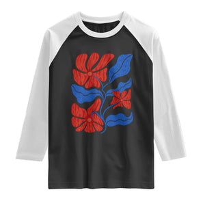 86 47 Boho Floral Matisse Raglan Shirt No Kings Oligarchy FDT Political Protest TS14 Black White Print Your Wear