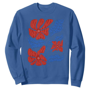 86 47 Boho Floral Matisse Sweatshirt No Kings Oligarchy FDT Political Protest TS14 Royal Blue Print Your Wear